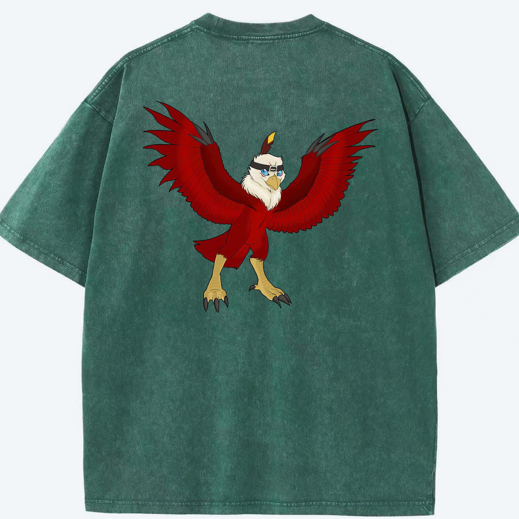 （画像用） Digimon デジタルモンスター/デジモン 綿100% ヴィンテージ風 半袖Tシャツ（背面プリント）